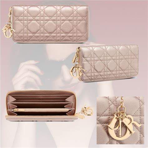 dior grey wallet|christian dior wallets for women.